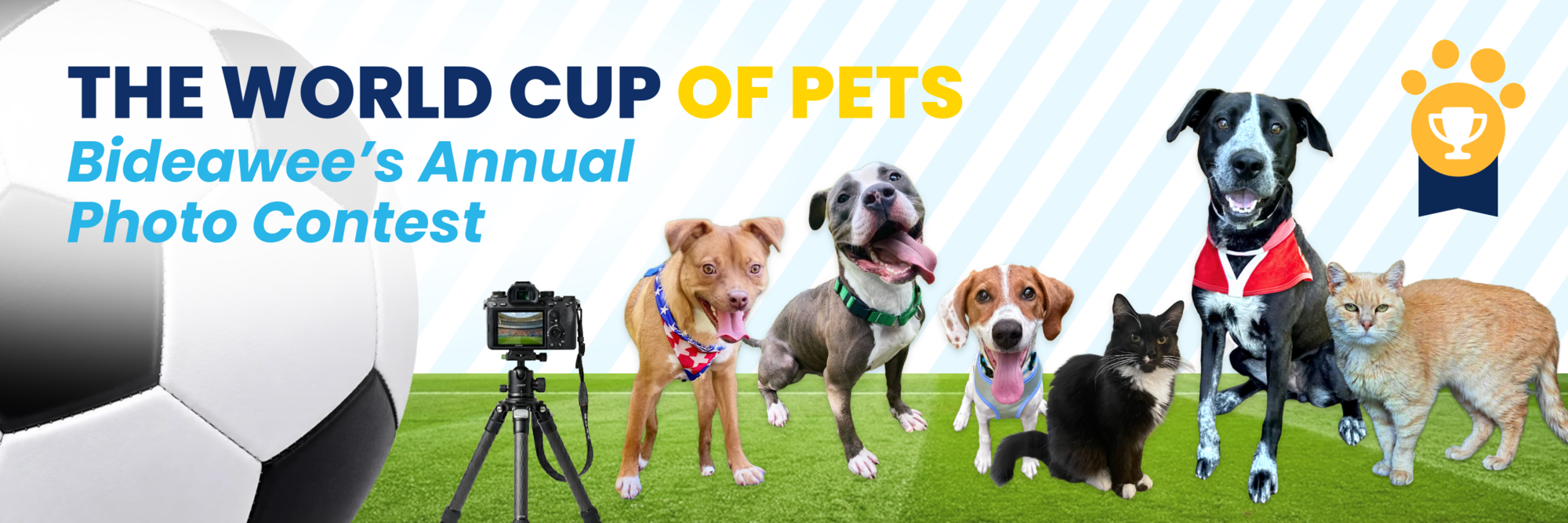 Banner for The World Cup of Pets Annual Photo Contest