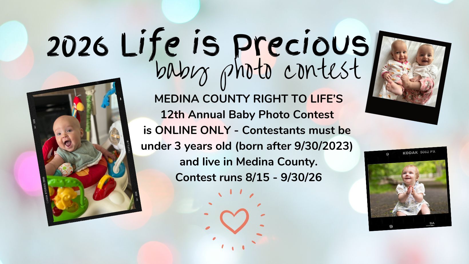 Banner for Life is Precious - Baby Photo Contest