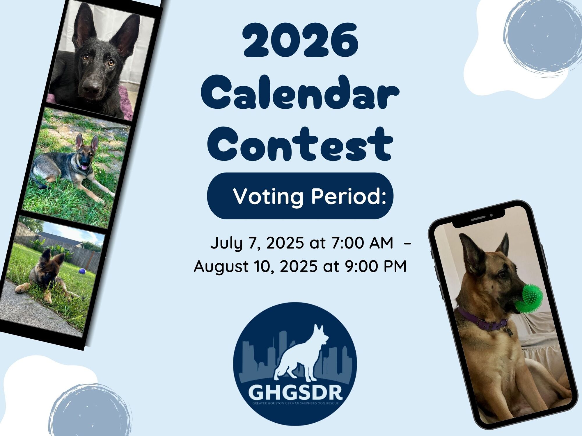 Banner for GHGSDR 2027 Calendar Contest