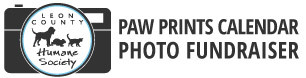 Logo for 2018 Paw Prints Calendar Contest Fundraiser